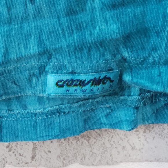 Whalewatch Waikoloa Hawaii Ocean Blue Tie Dye Summer Vintage Tee Men's Size XL - Picture 6 of 13